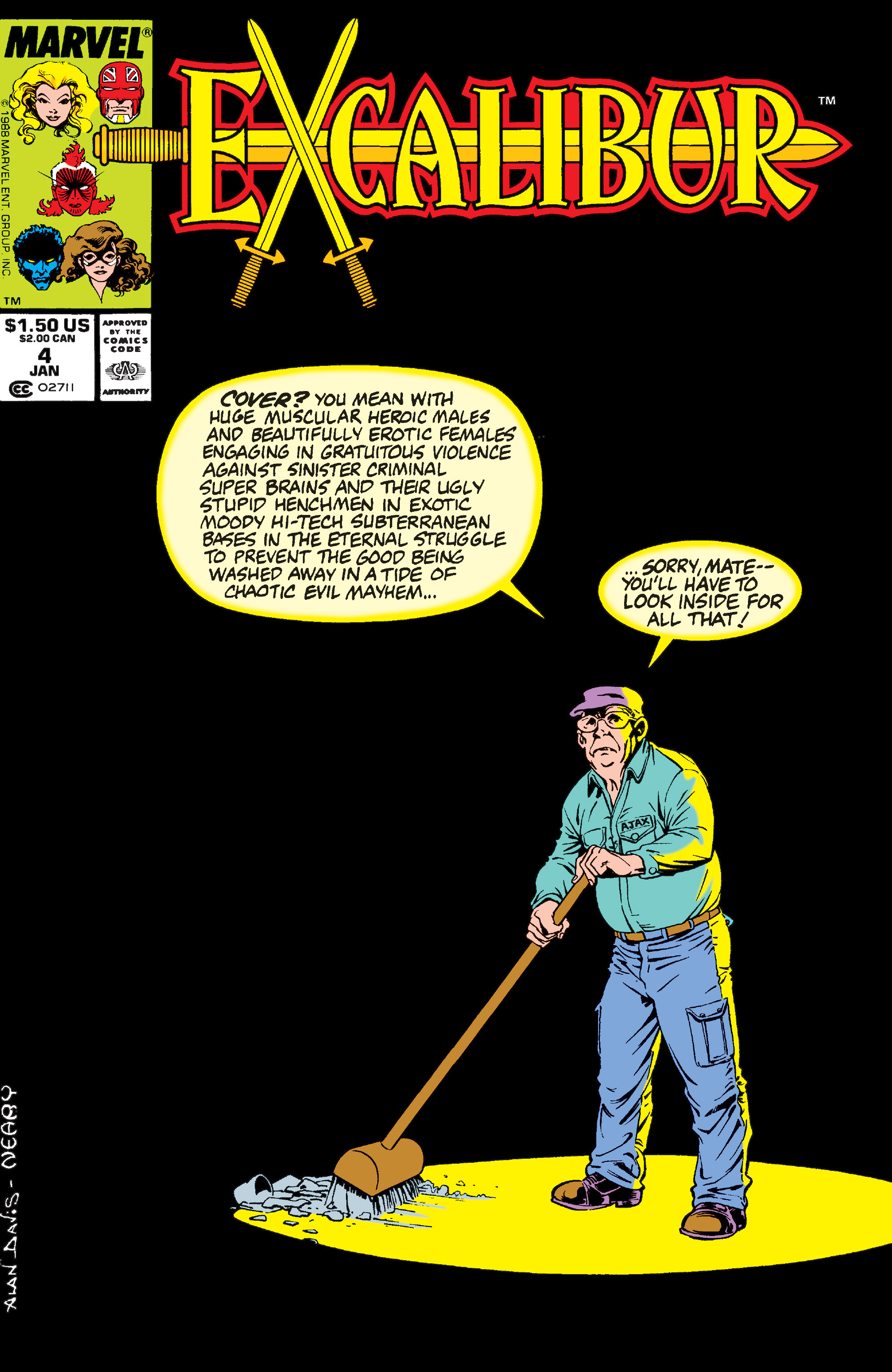 Read online Excalibur (1988) comic -  Issue #4 - 1