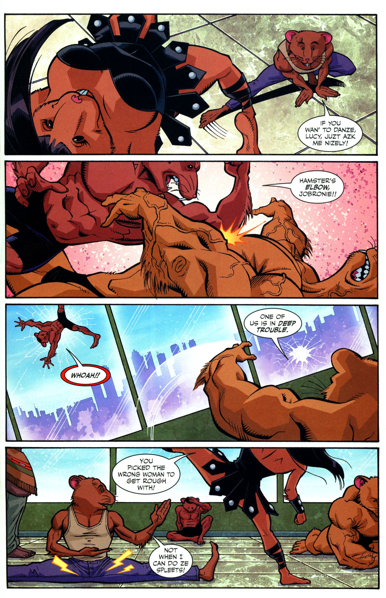 Read online Adolescent Radioactive Black Belt Hamsters (2008) comic -  Issue #1 - 12