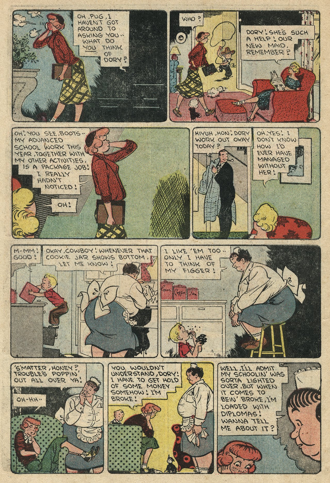 Read online Boots and Her Buddies (1955) comic -  Issue #3 - 10