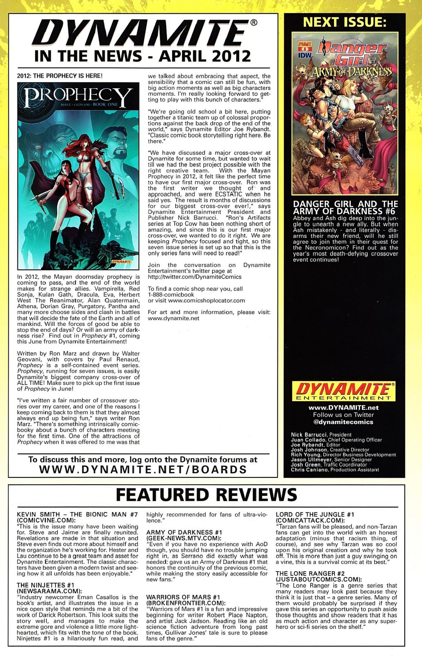 Read online Danger Girl and the Army of Darkness comic -  Issue #5 - 26