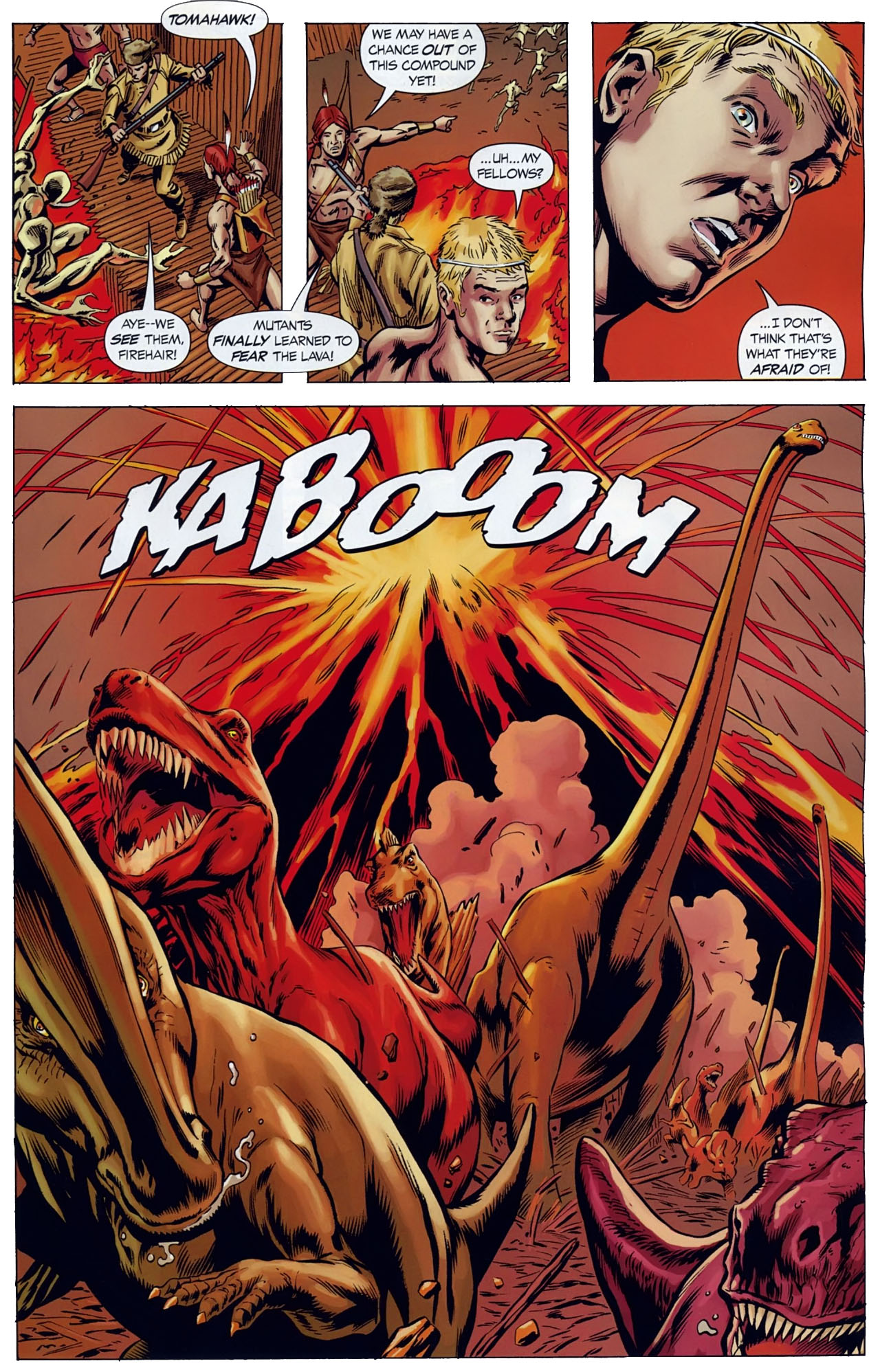 Read online The War That Time Forgot comic -  Issue #12 - 13