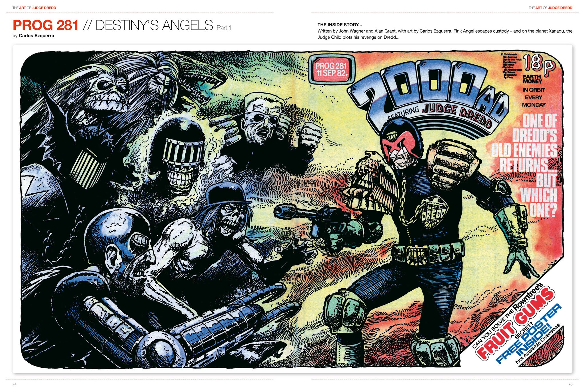 Read online The Art of Judge Dredd: Featuring 35 Years of Zarjaz Covers comic -  Issue # TPB (Part 1) - 73