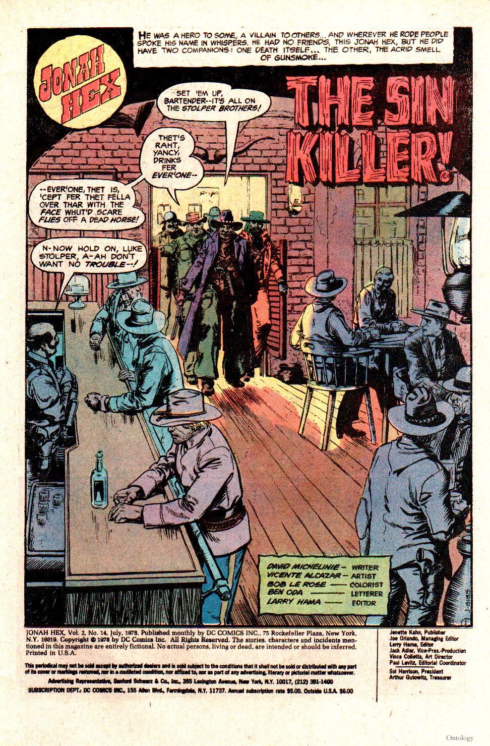 Read online Jonah Hex (1977) comic -  Issue #14 - 3