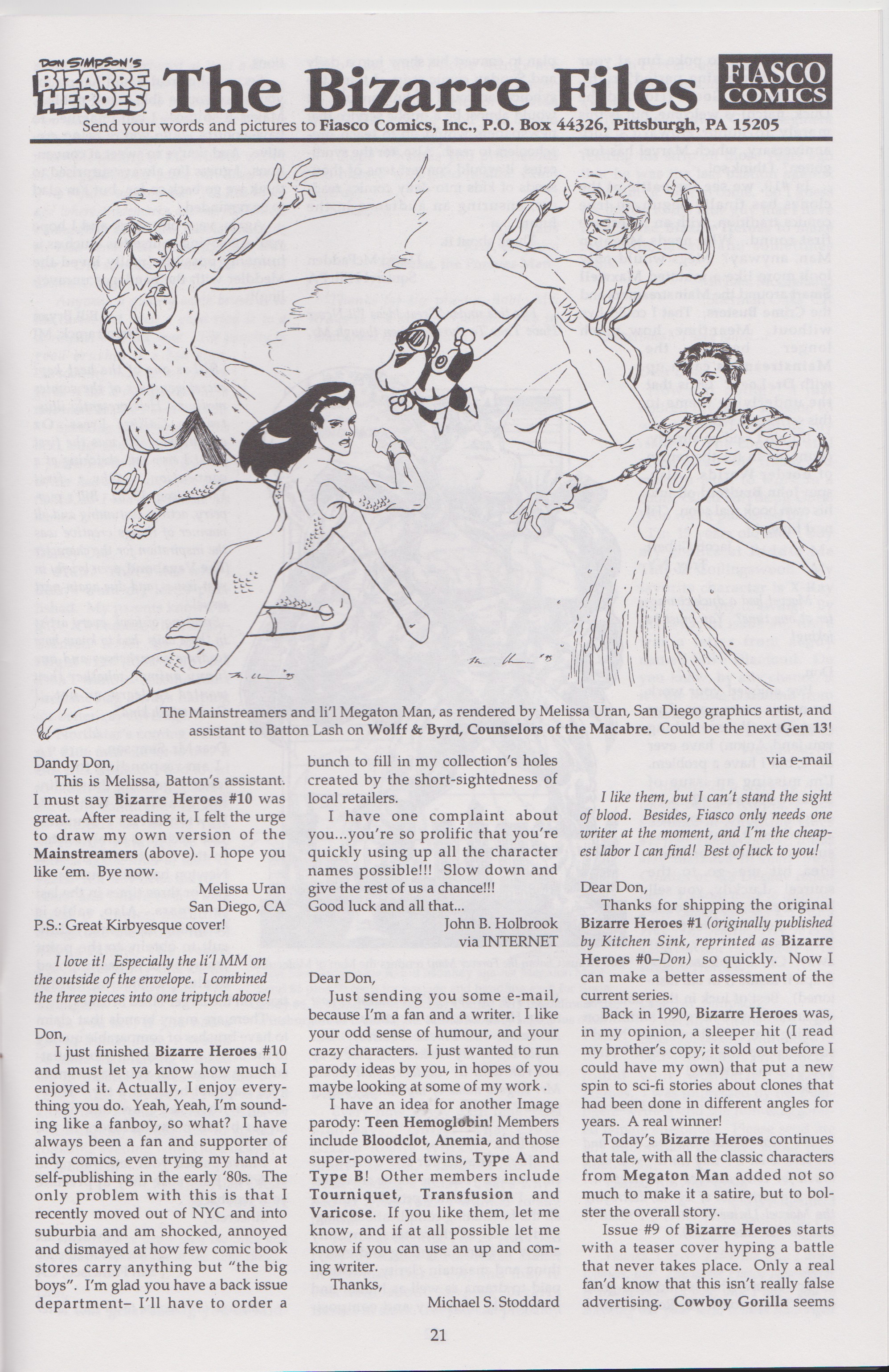 Read online Don Simpson's Bizarre Heroes comic -  Issue #11 - 23
