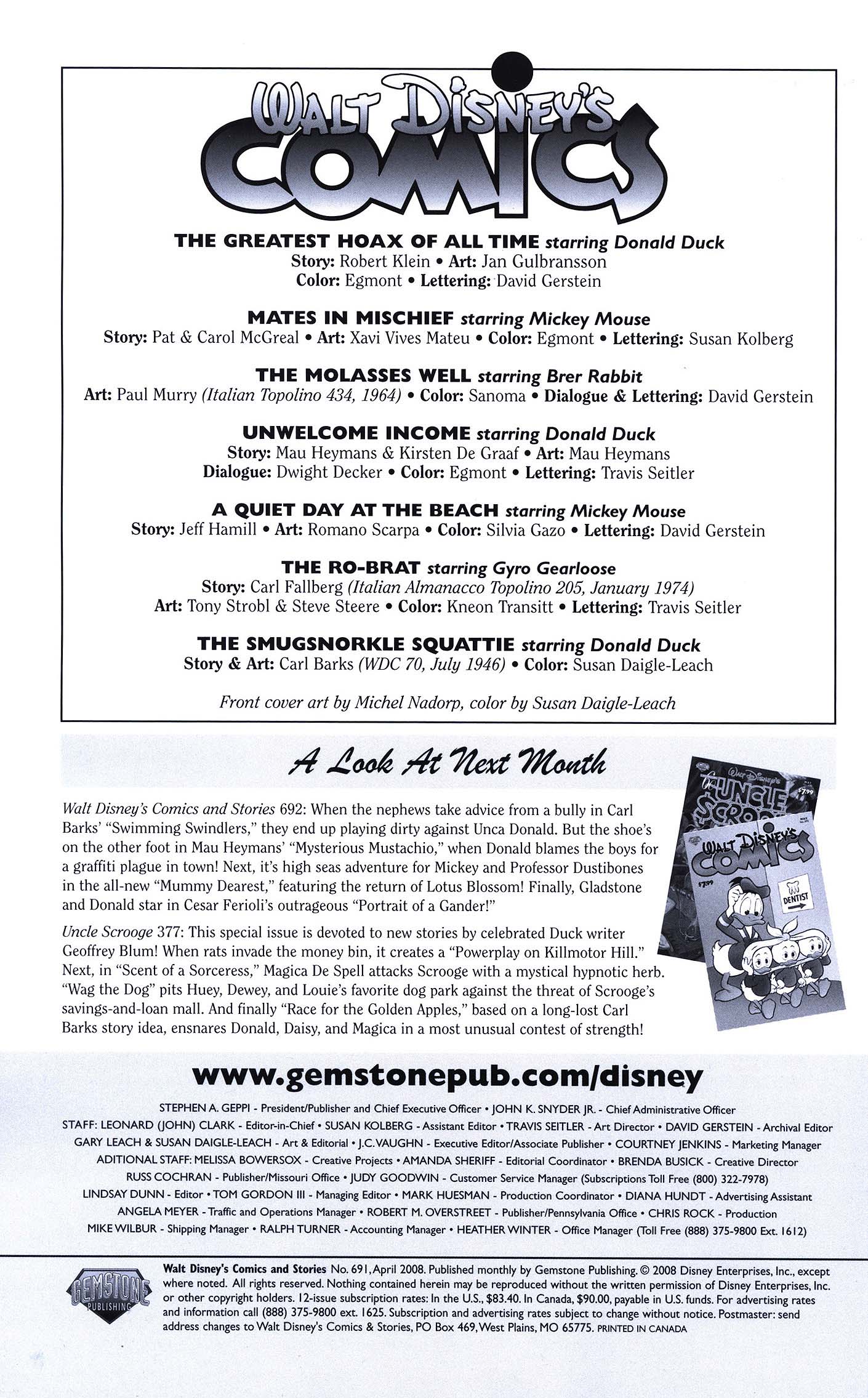 Read online Walt Disney's Comics and Stories comic -  Issue #691 - 2