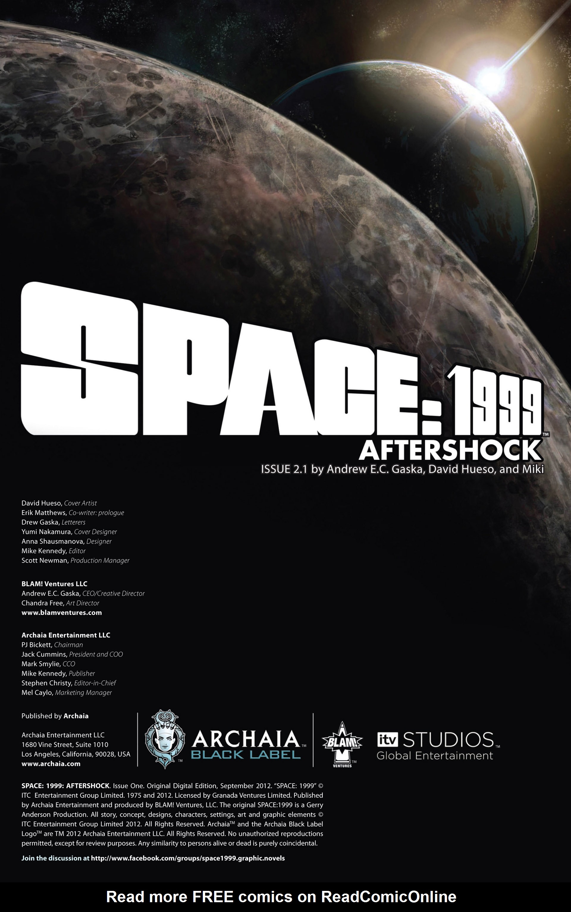 Read online Space: 1999: Aftershock comic -  Issue #1 - 2