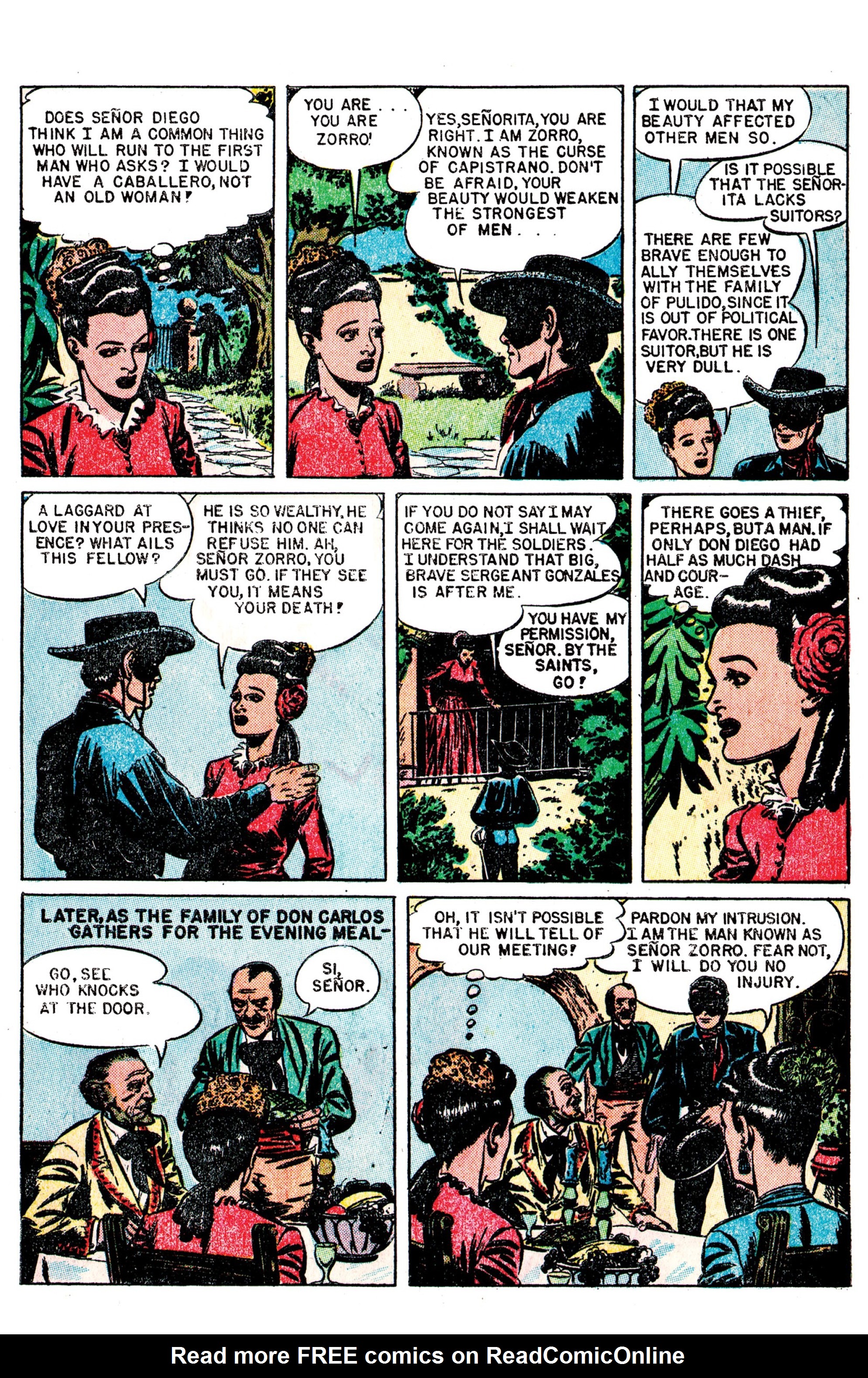 Read online AM Archives: The Mark of Zorro #1 1949 Dell Edition comic -  Issue #1 1949 Dell Edition Full - 5