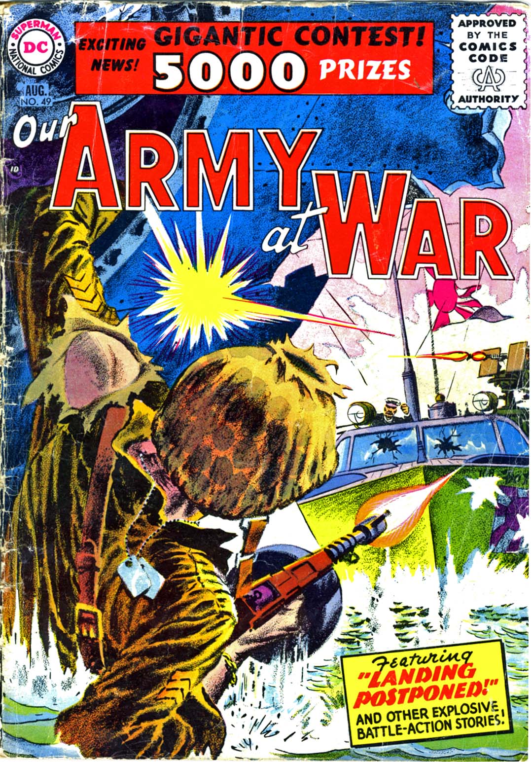 Read online Our Army at War (1952) comic -  Issue #49 - 1