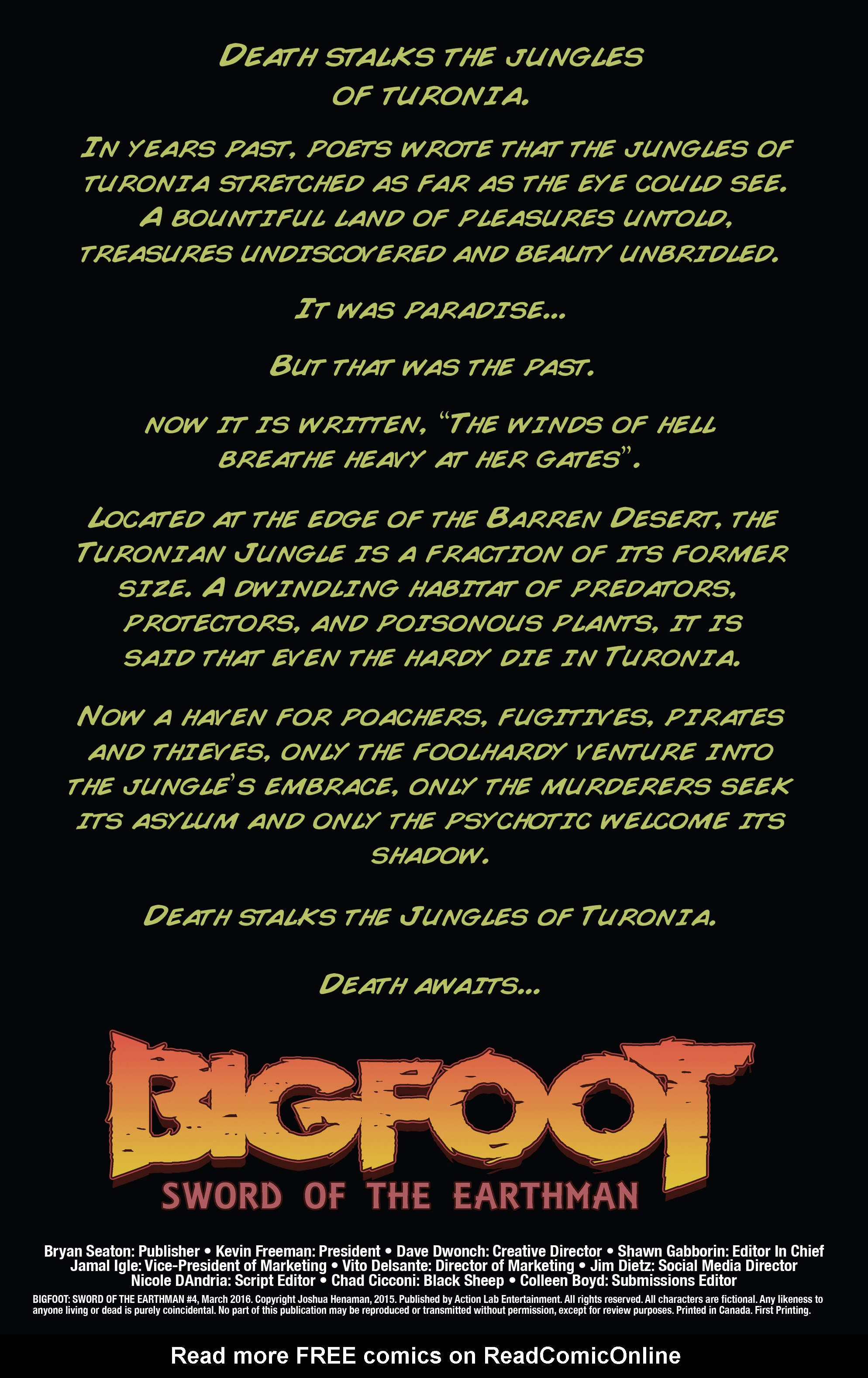 Read online Bigfoot: Sword of the Earthman (2015) comic -  Issue #4 - 2