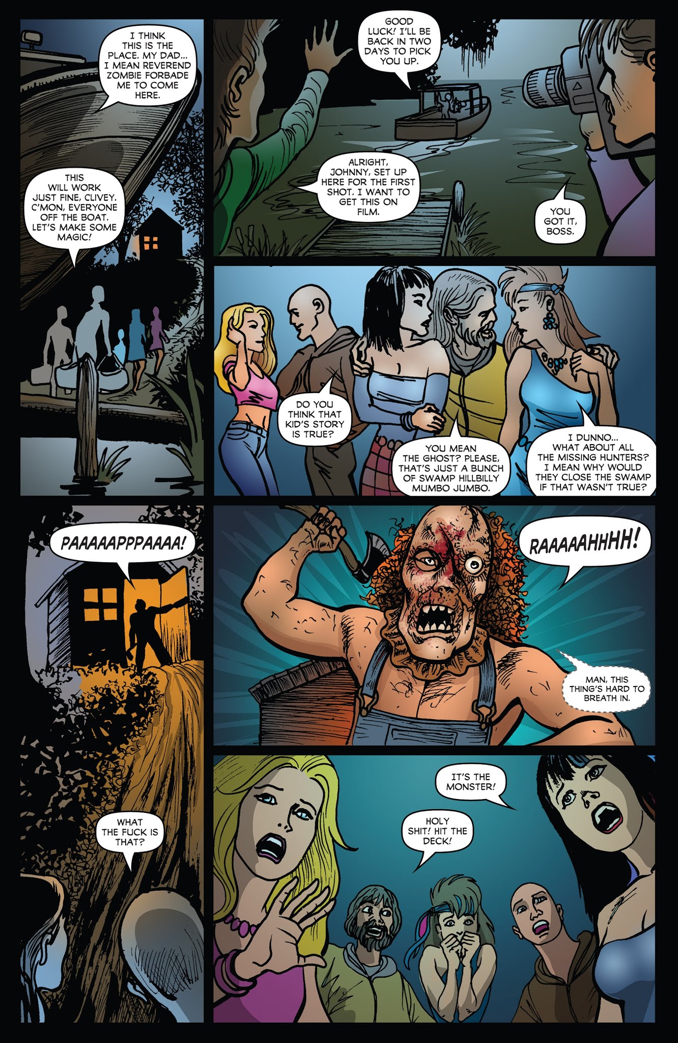 Read online Adam Green's Hatchet comic -  Issue #2 - 16