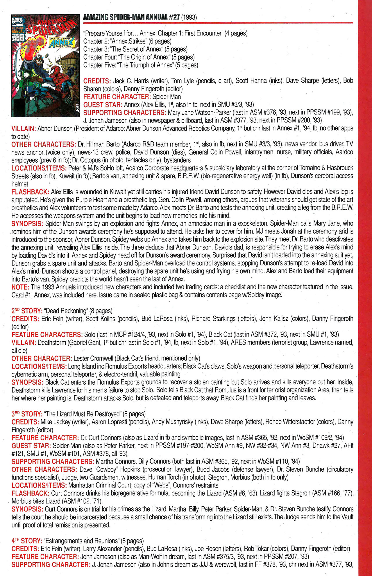 Read online Official Index to the Marvel Universe comic -  Issue #9 - 9