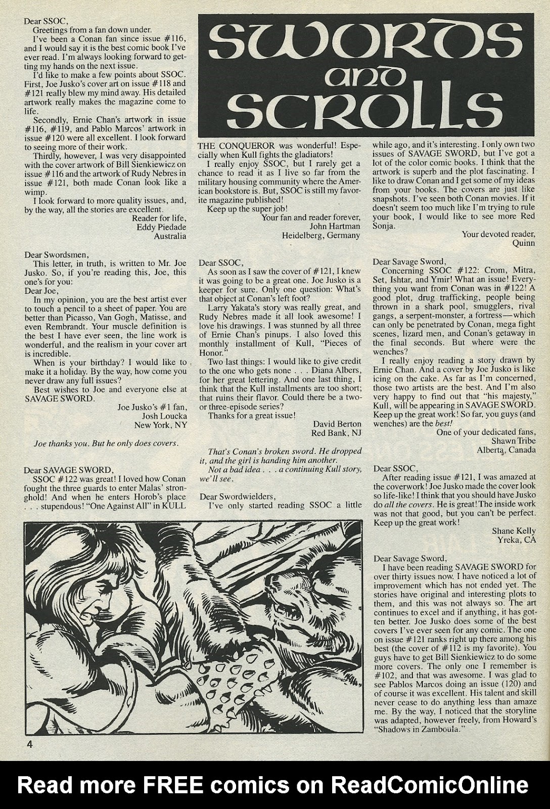 The Savage Sword Of Conan issue 128 - Page 4