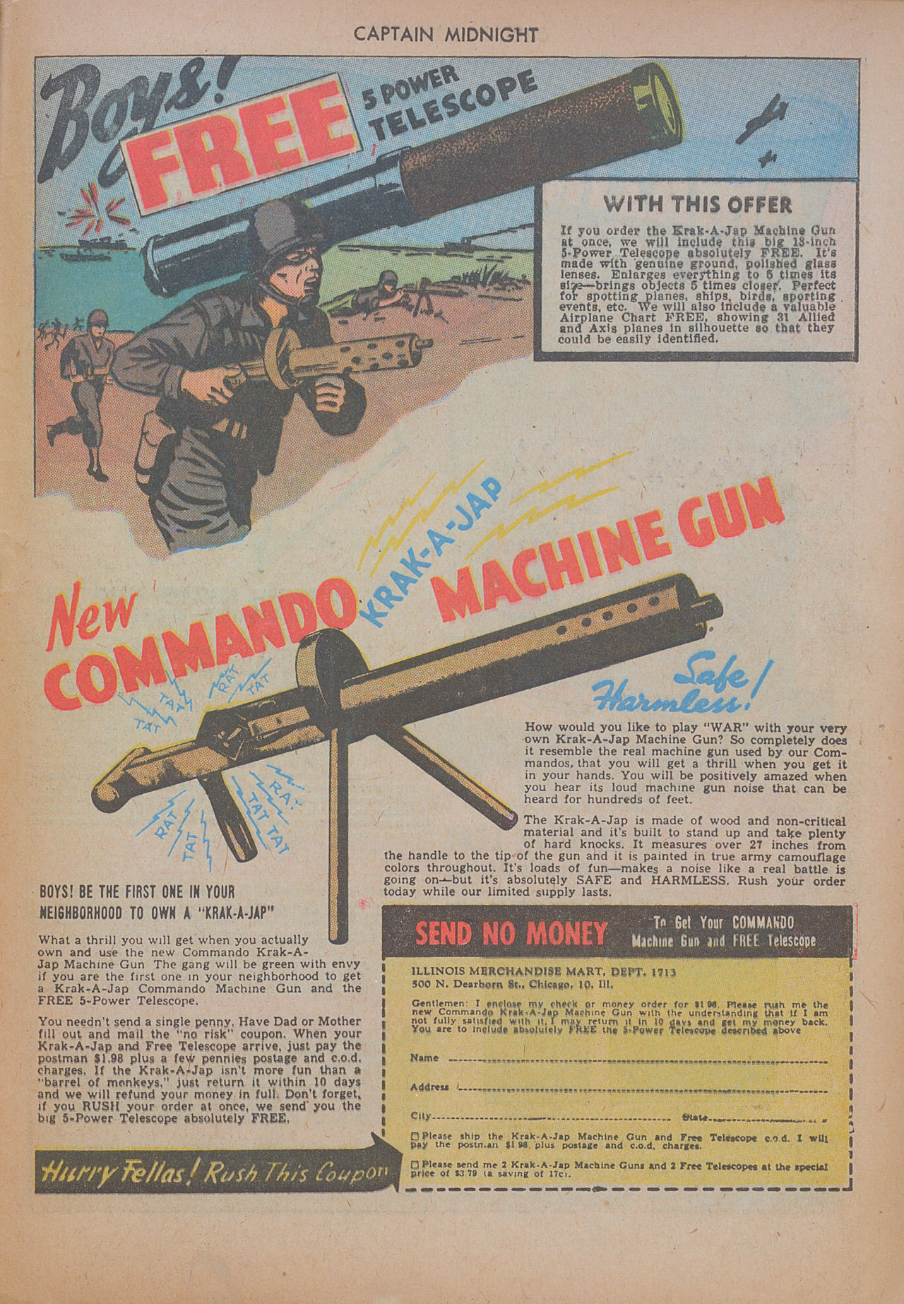 Read online Captain Midnight (1942) comic -  Issue #17 - 49