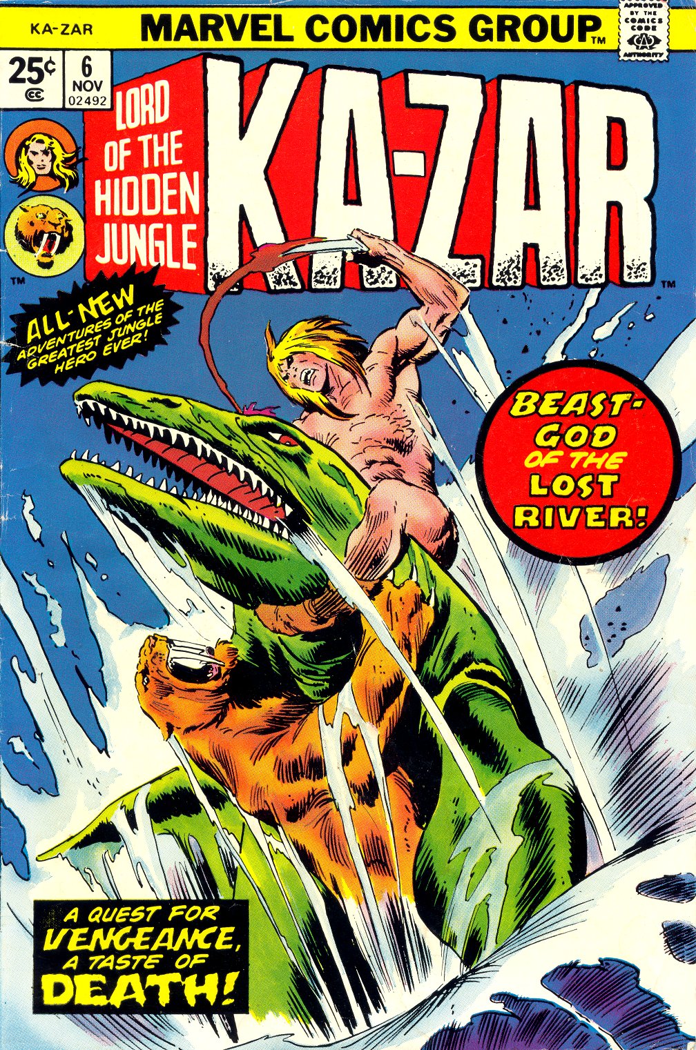 Read online Ka-Zar comic -  Issue #6 - 1