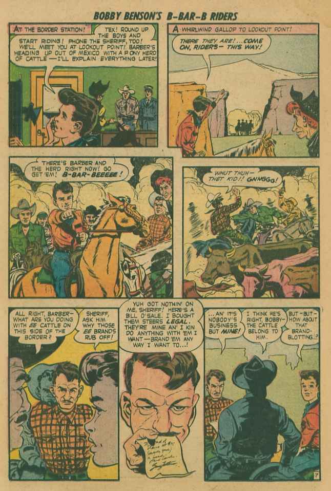 Read online Bobby Benson's B-Bar-B Riders comic -  Issue #13 - 32
