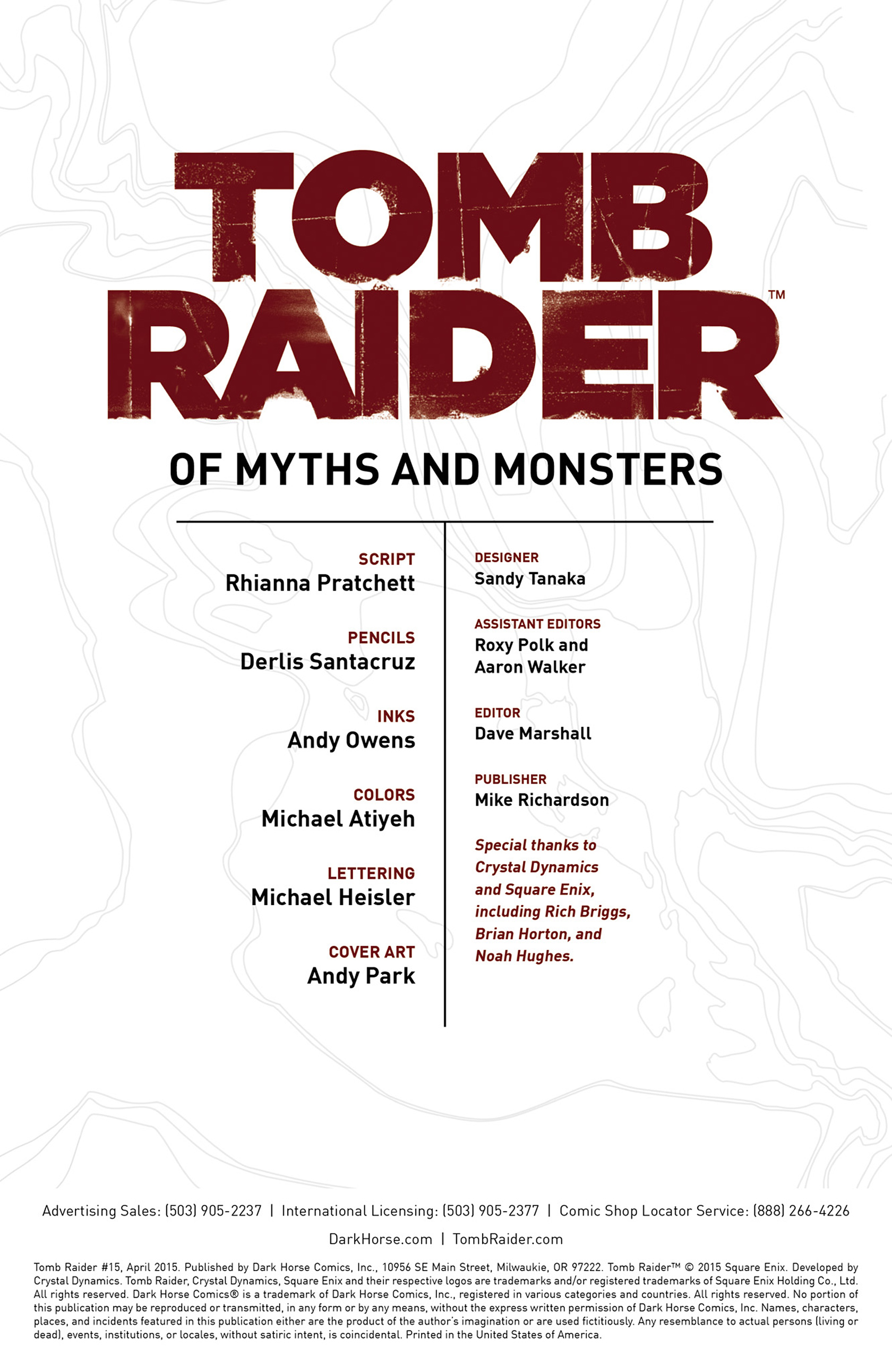 Read online Tomb Raider (2014) comic -  Issue #15 - 2