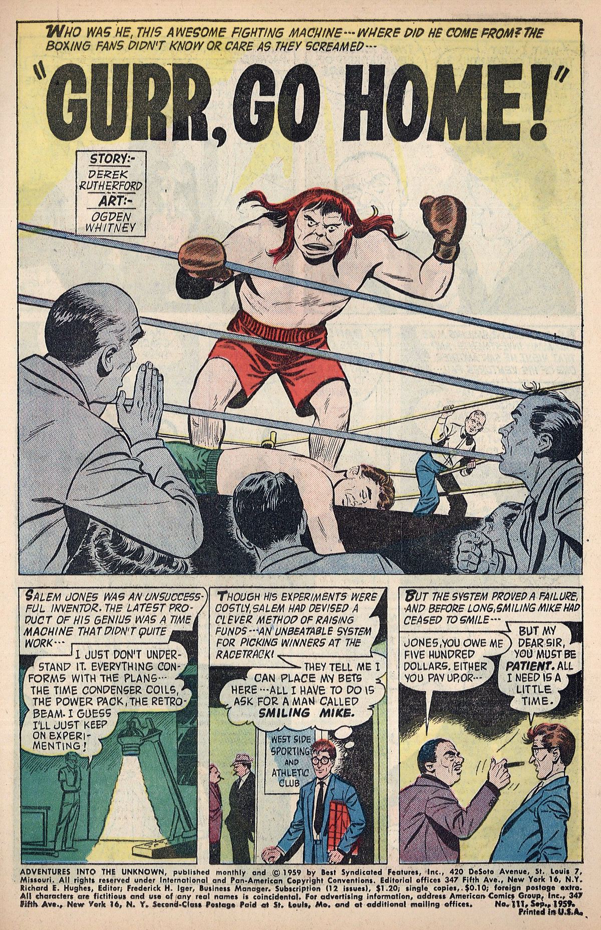 Read online Adventures Into The Unknown comic -  Issue #111 - 3