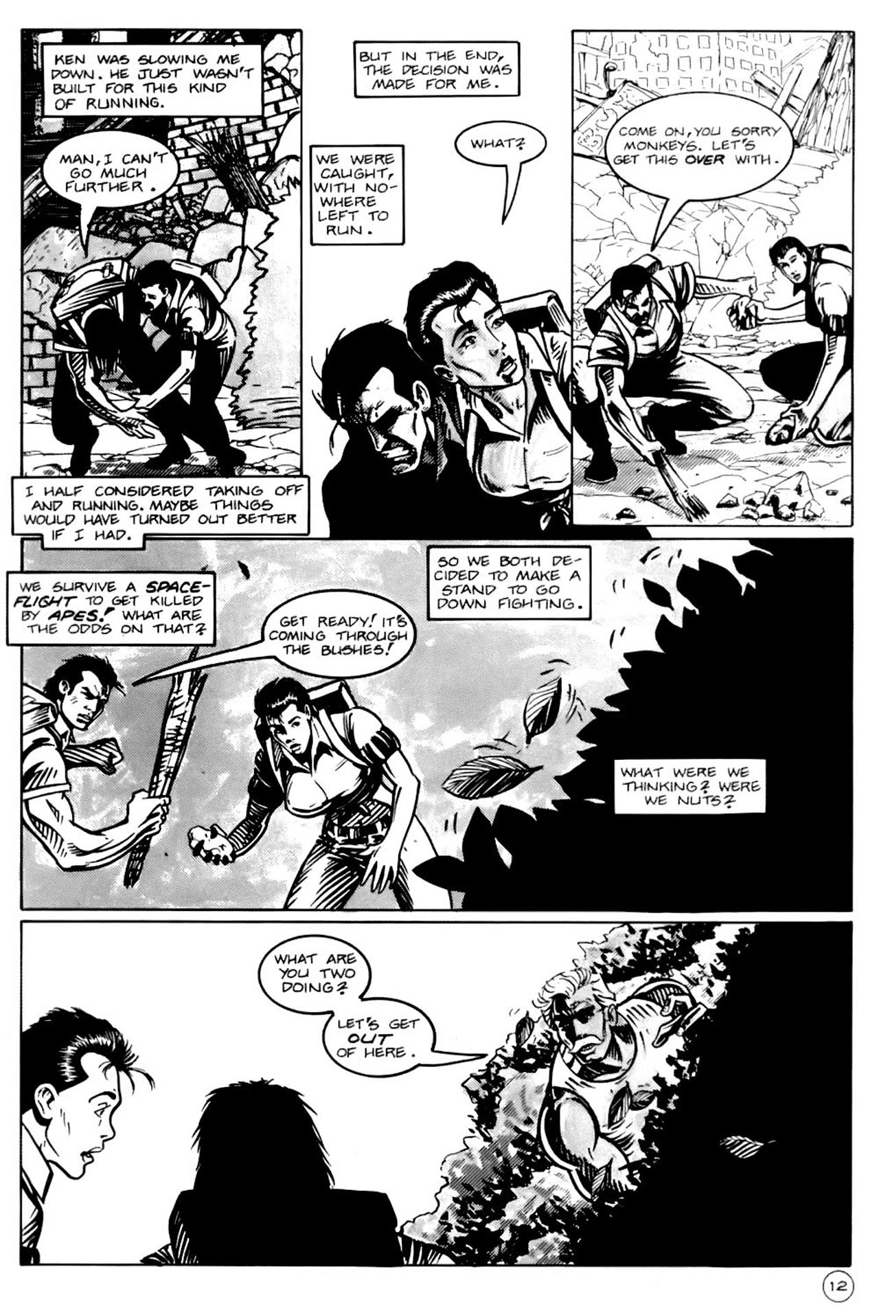 Read online Planet of the Apes (1990) comic -  Issue #14 - 14