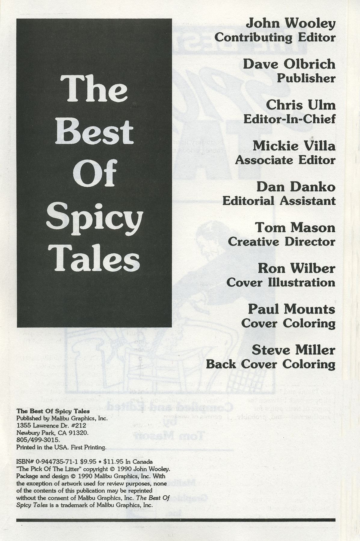 Read online The Best of Spicy Tales comic -  Issue # Full - 3