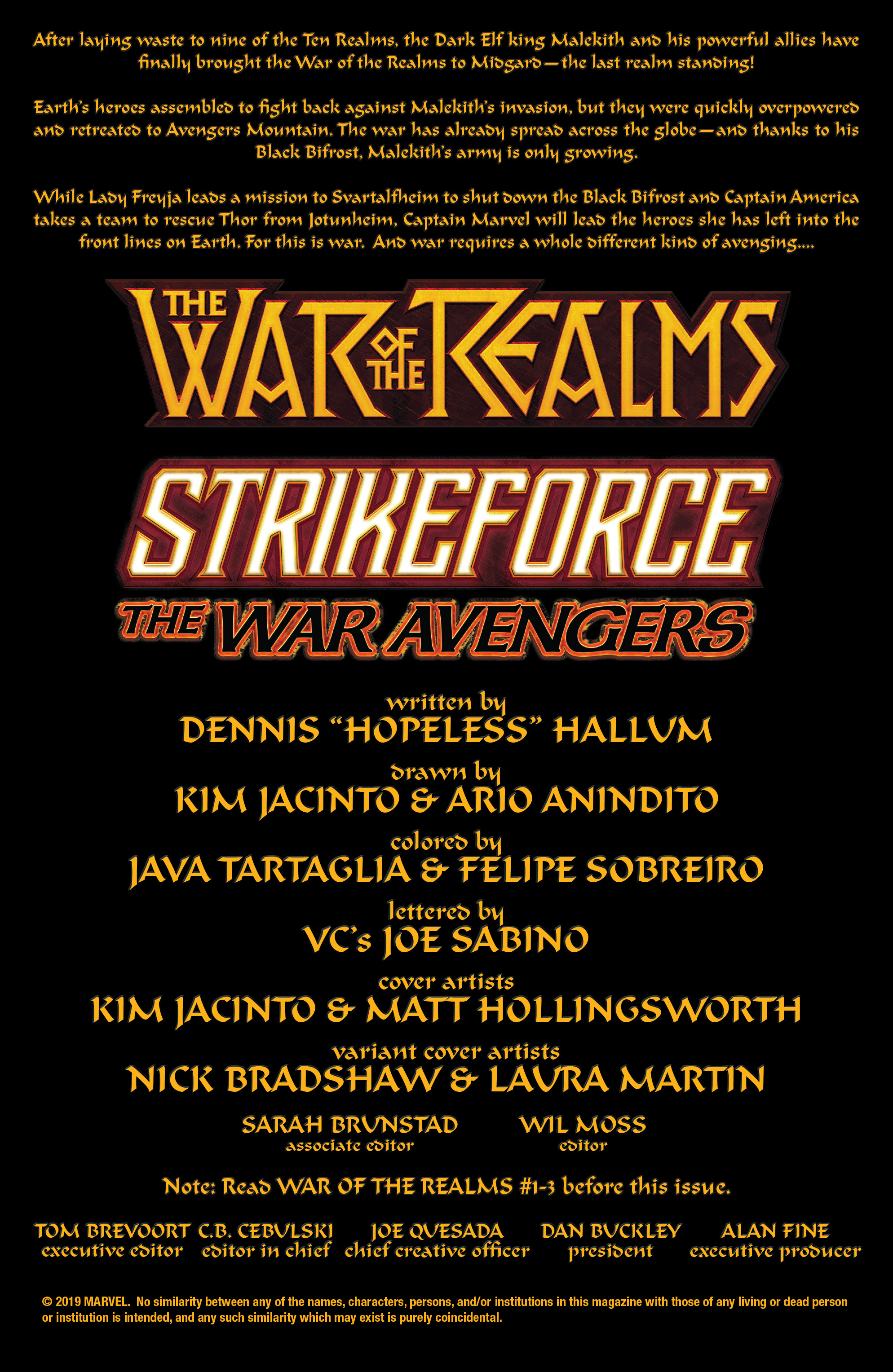 Read online War Of The Realms Strikeforce comic -  Issue # The War Avengers - 2