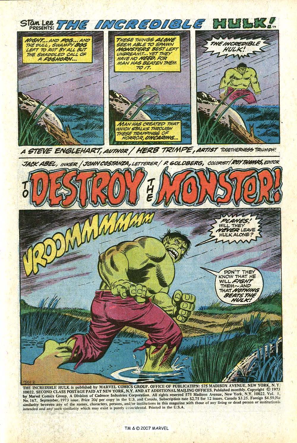 Read online The Incredible Hulk (1968) comic -  Issue #167 - 3