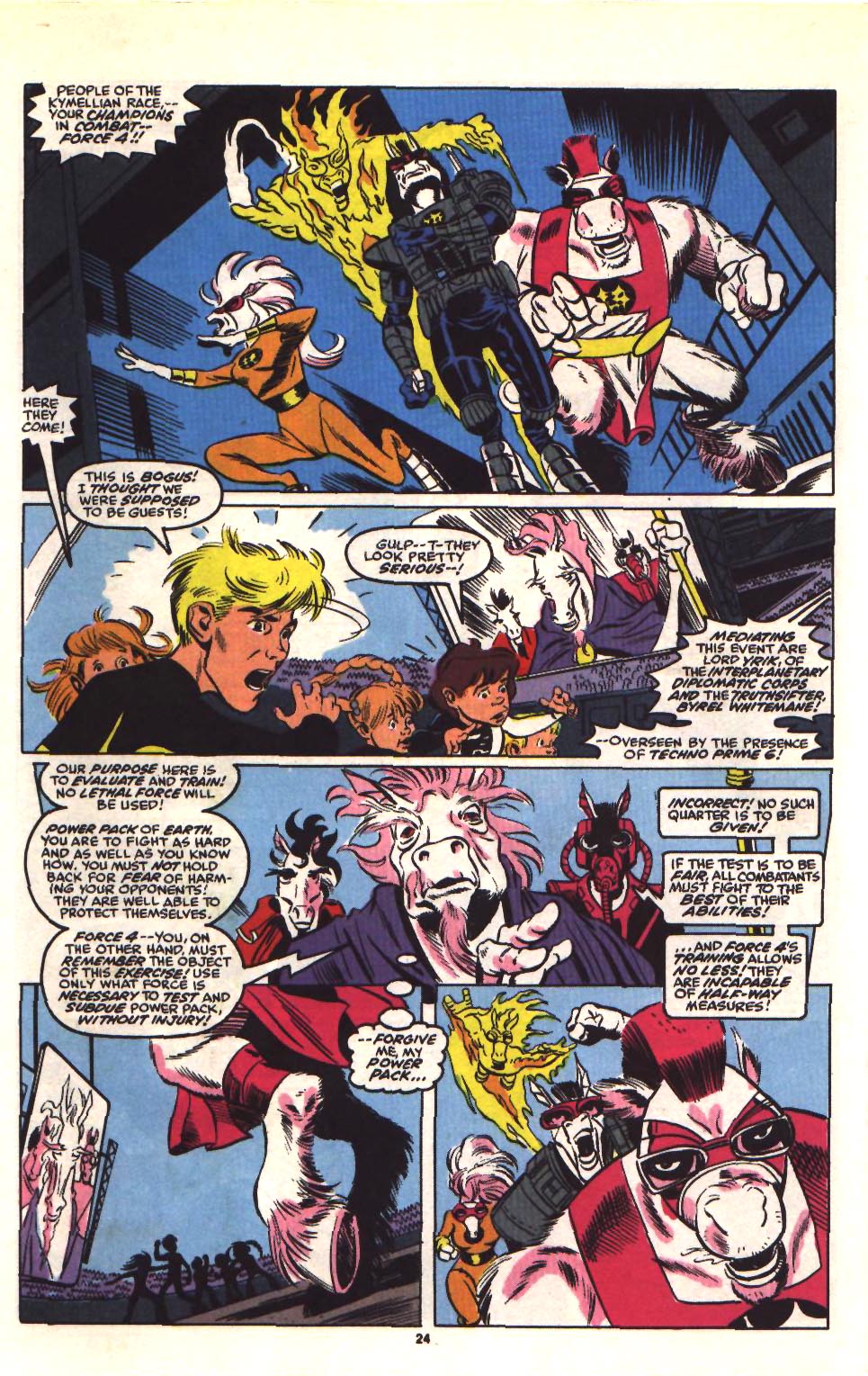 Read online Power Pack (1984) comic -  Issue #50 - 26