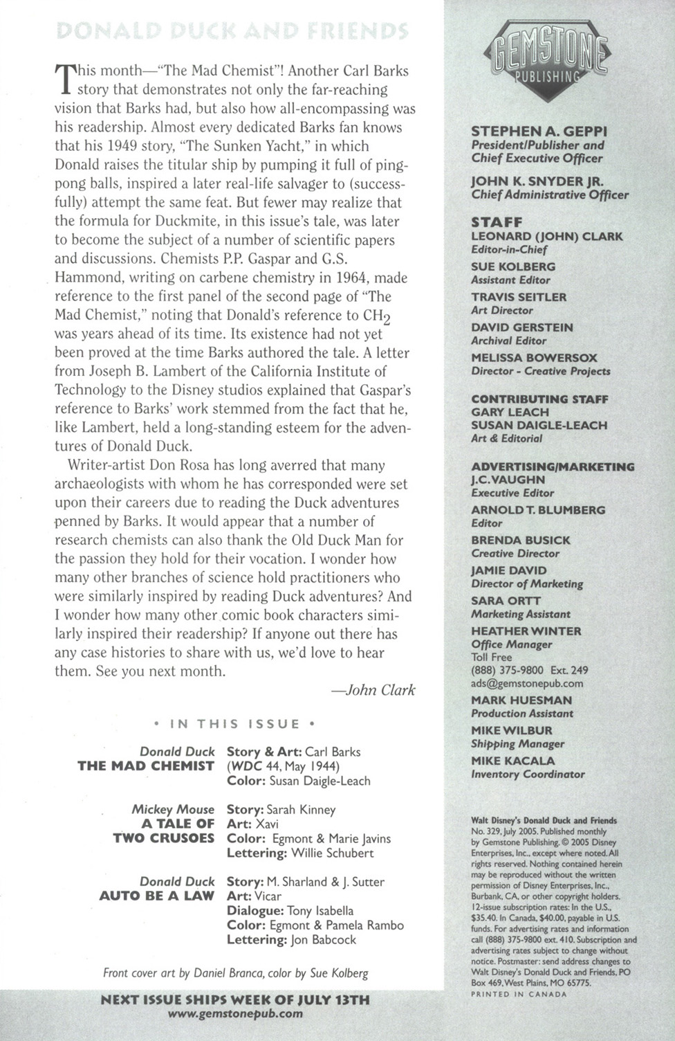 Read online Walt Disney's Donald Duck and Friends comic -  Issue #329 - 2