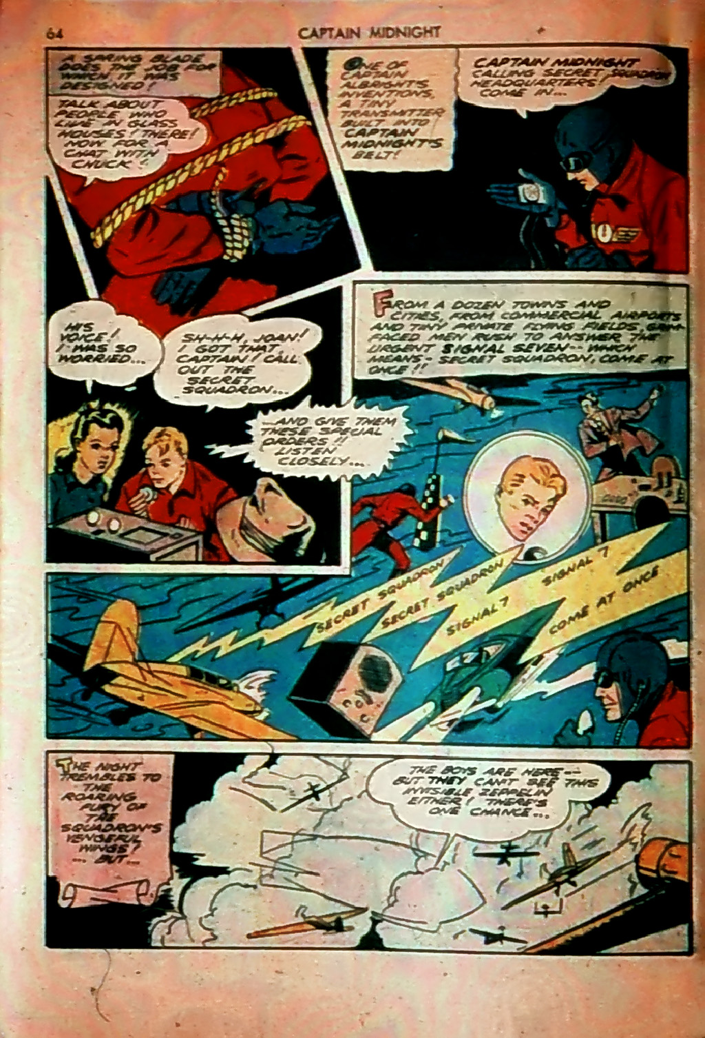 Read online Captain Midnight (1942) comic -  Issue #1 - 64
