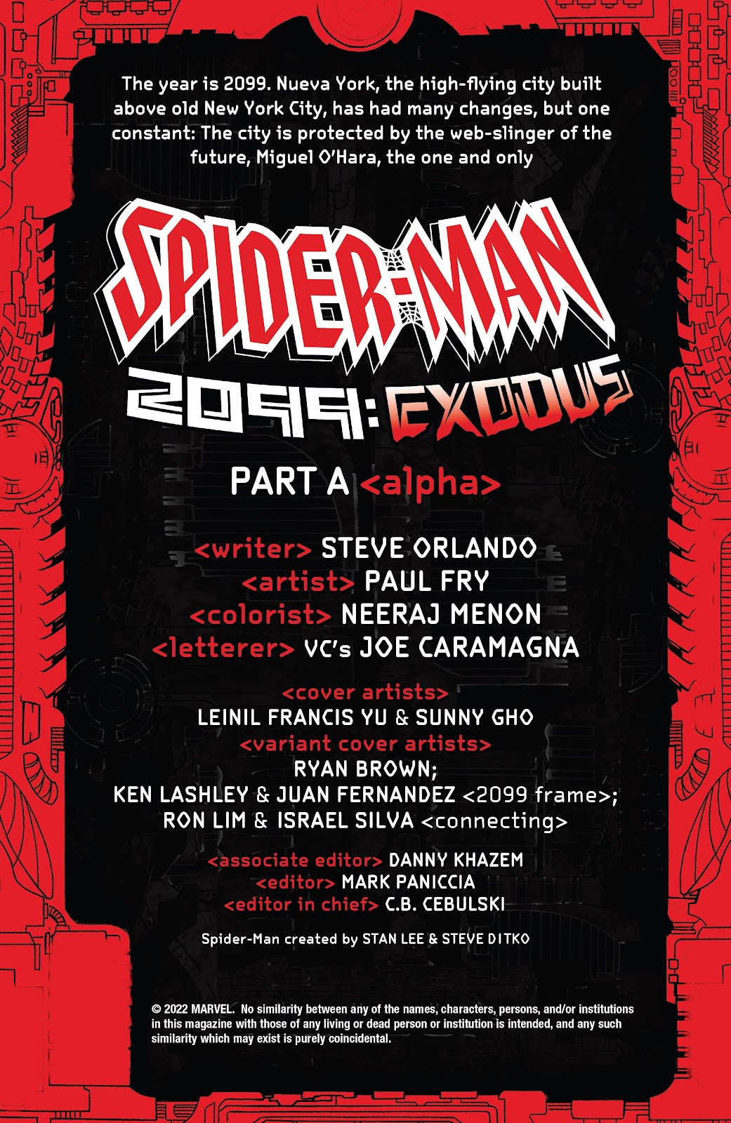 Spider-Man 2099: Exodus Alpha issue Full - Page 2