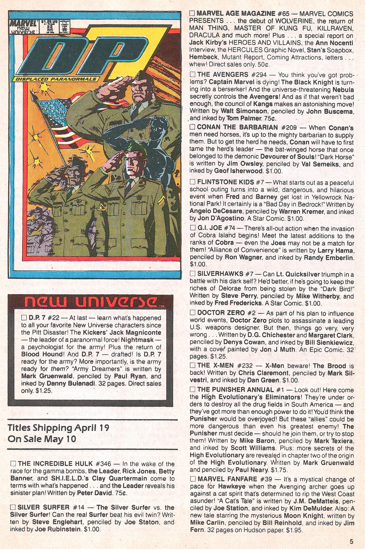 Read online Marvel Age comic -  Issue #64 - 7