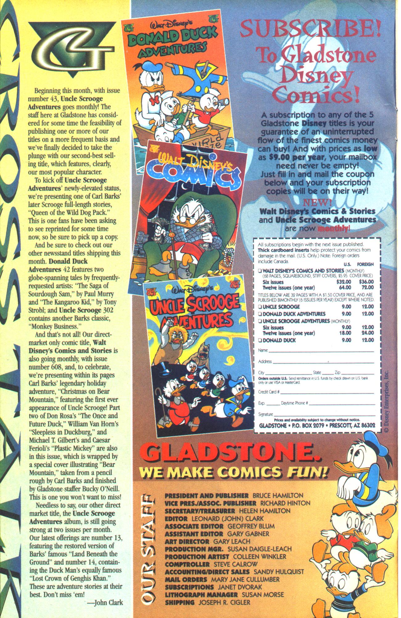 Read online Walt Disney's Uncle Scrooge Adventures comic -  Issue #43 - 2