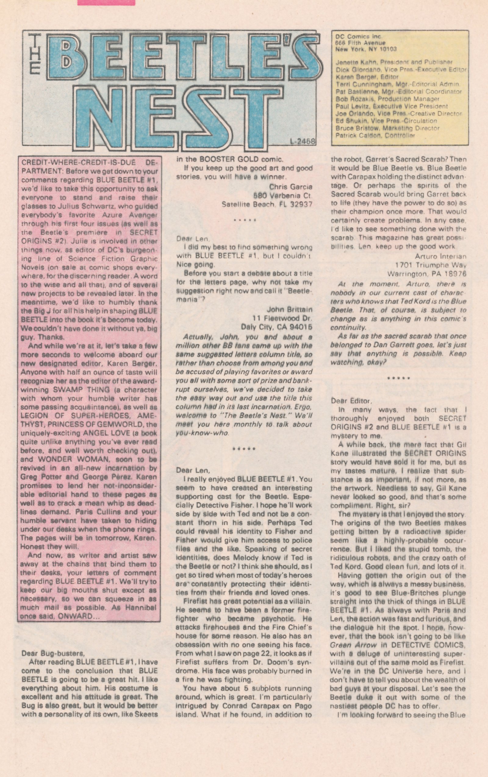 Read online Blue Beetle (1986) comic -  Issue #5 - 32