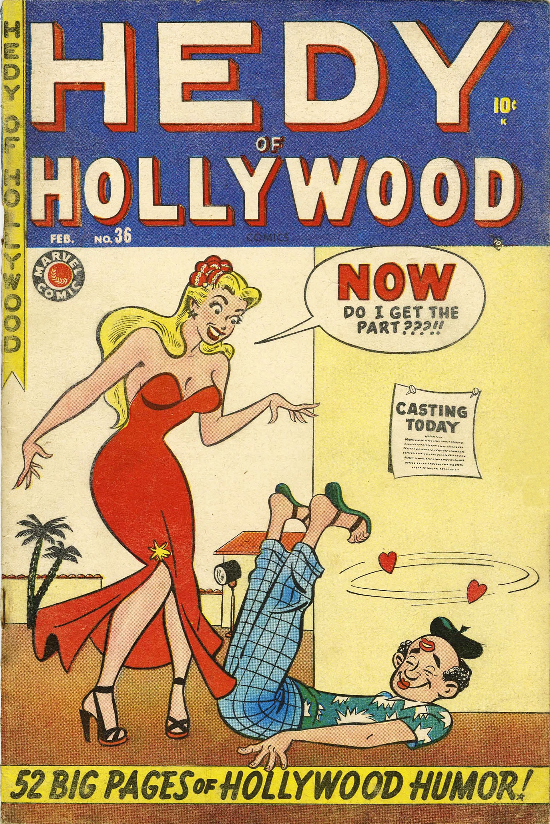 Read online Hedy Of Hollywood Comics comic -  Issue #36 - 1