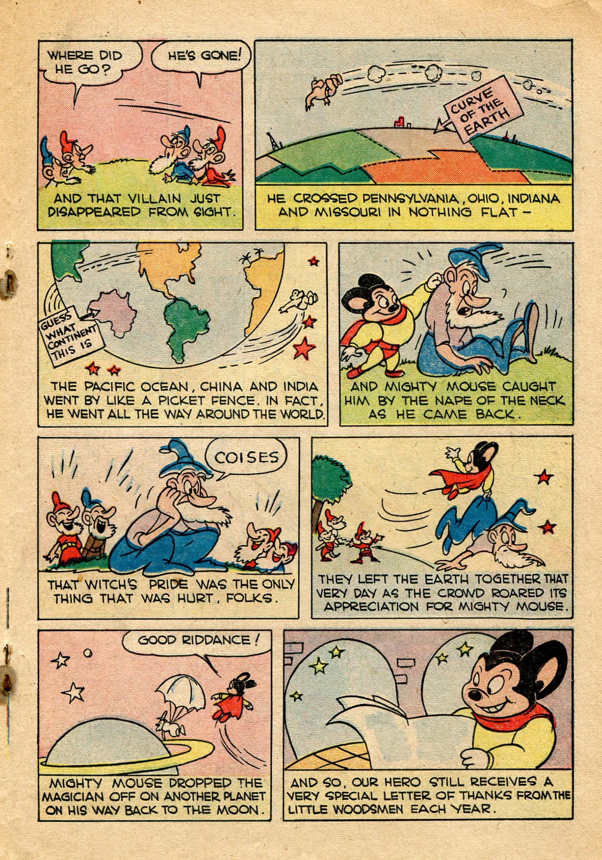 Read online Paul Terry's Mighty Mouse Comics comic -  Issue #18 - 19
