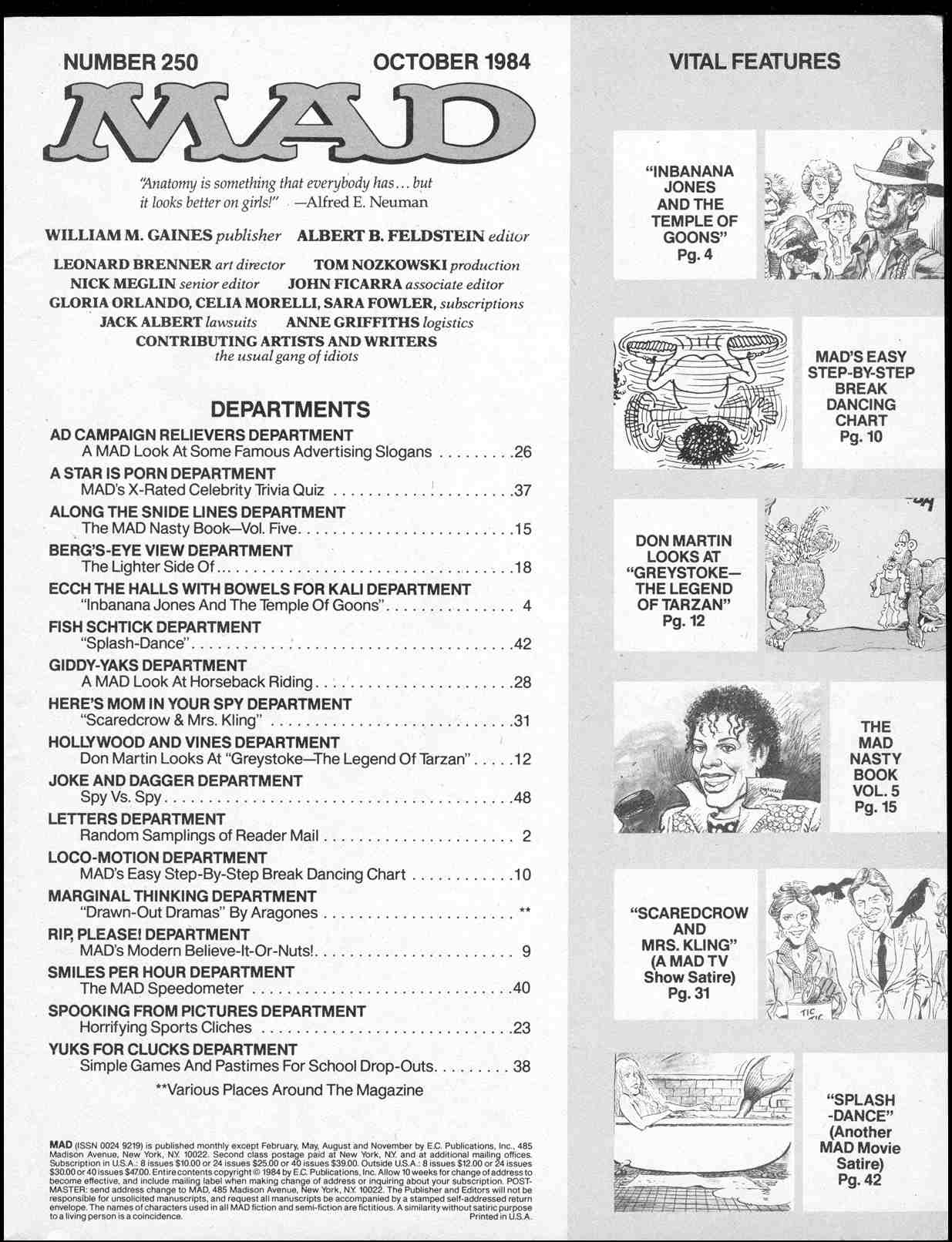 Read online MAD comic -  Issue #250 - 3