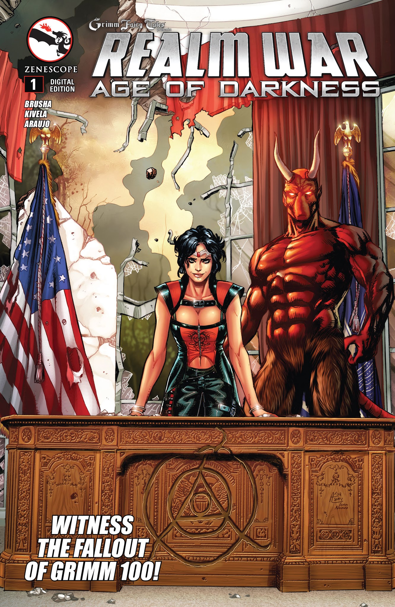 Read online Grimm Fairy Tales presents Realm War Age of Darkness comic -  Issue #1 - 1