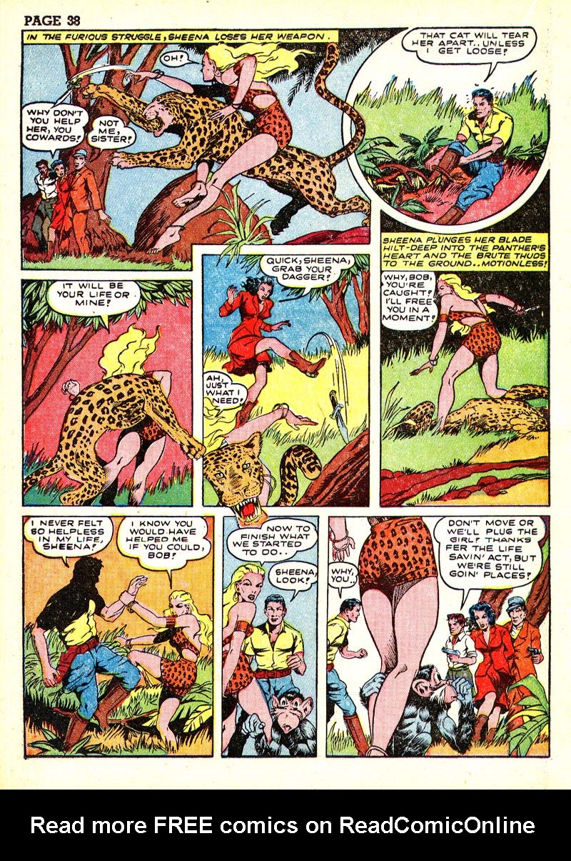 Read online Sheena, Queen of the Jungle (1942) comic -  Issue #3 - 41