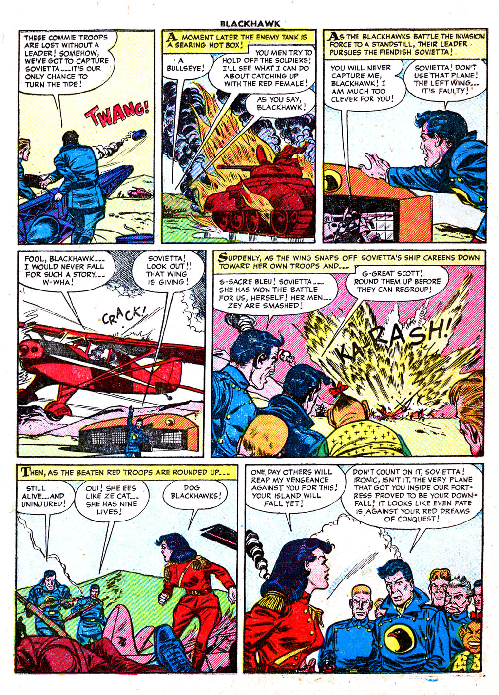 Read online Blackhawk (1957) comic -  Issue #87 - 12