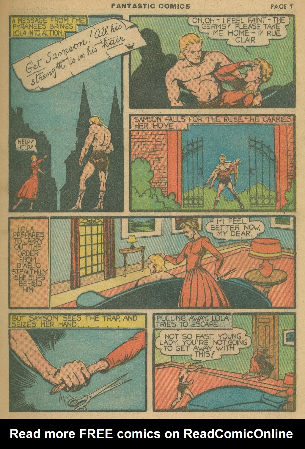 Read online Fantastic Comics comic -  Issue #8 - 9