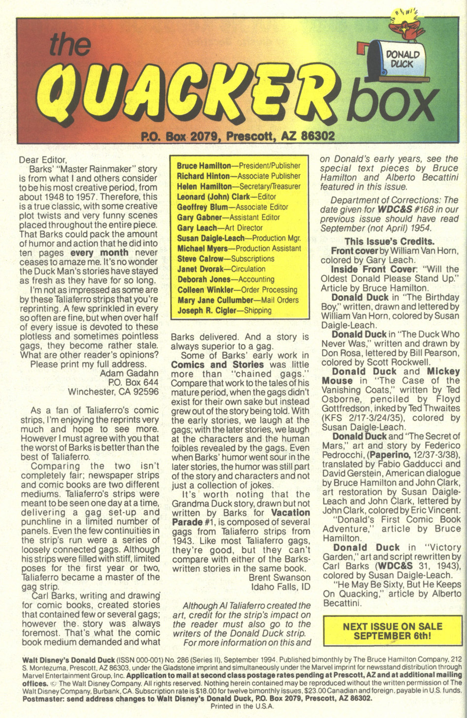 Read online Walt Disney's Donald Duck (1993) comic -  Issue #286 - 66