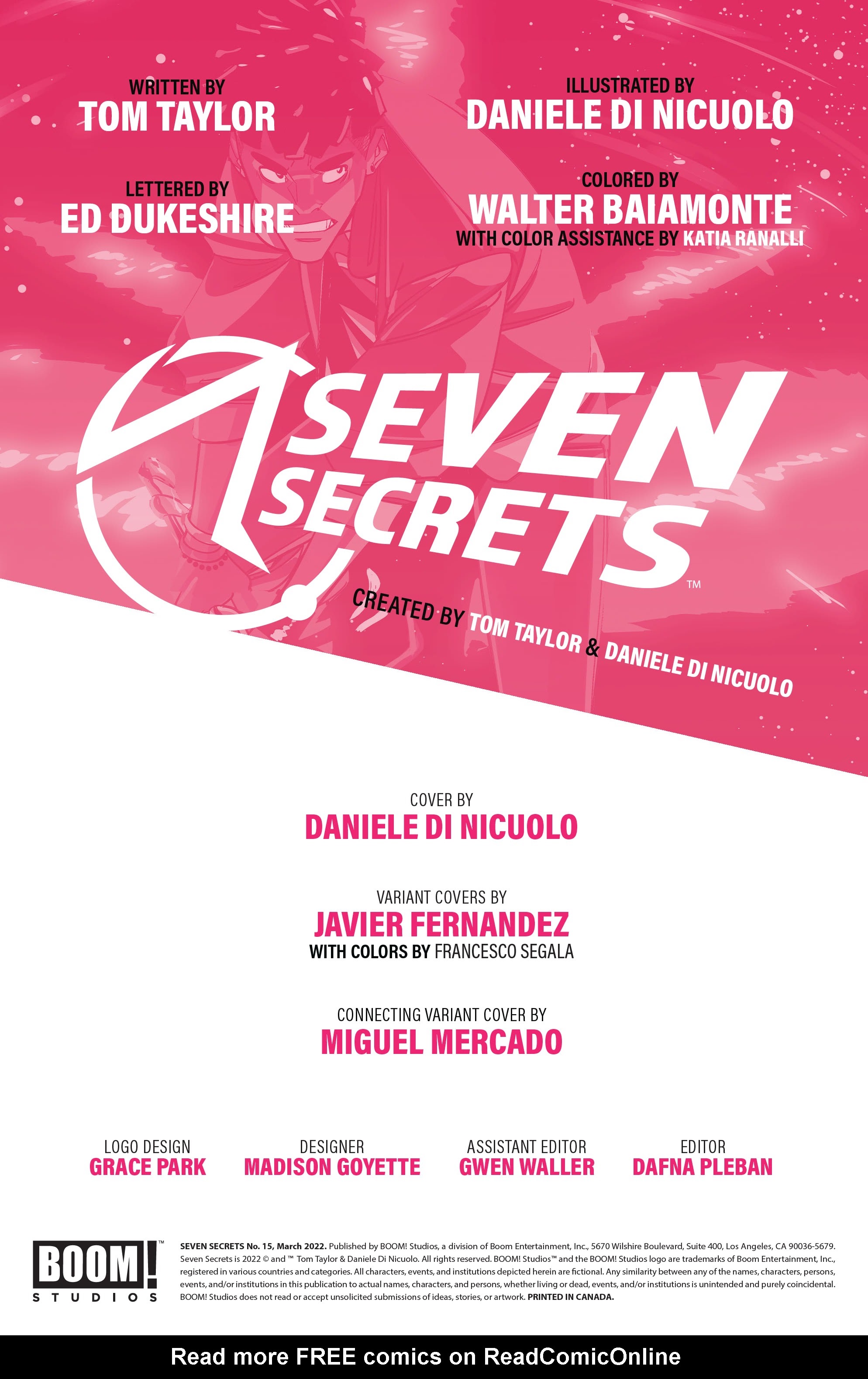 Read online Seven Secrets comic -  Issue #15 - 2