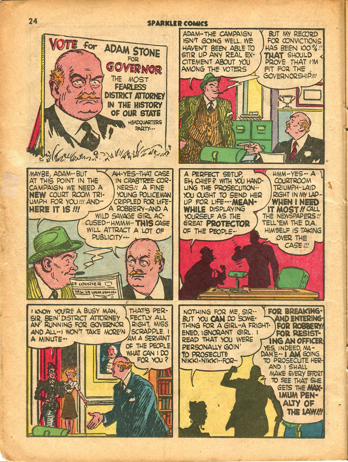Read online Sparkler Comics comic -  Issue #15 - 26