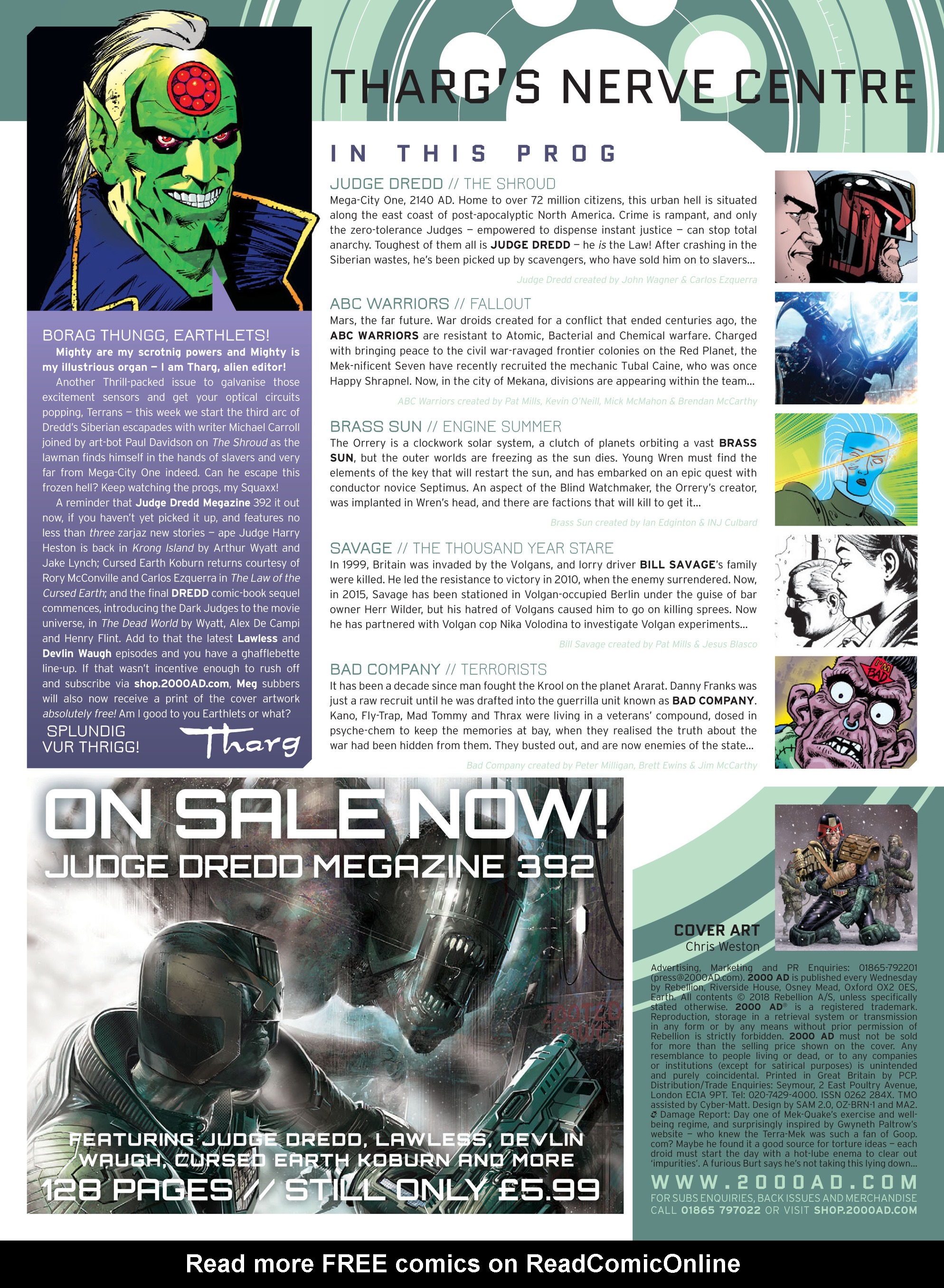 Read online 2000 AD comic -  Issue #2065 - 2