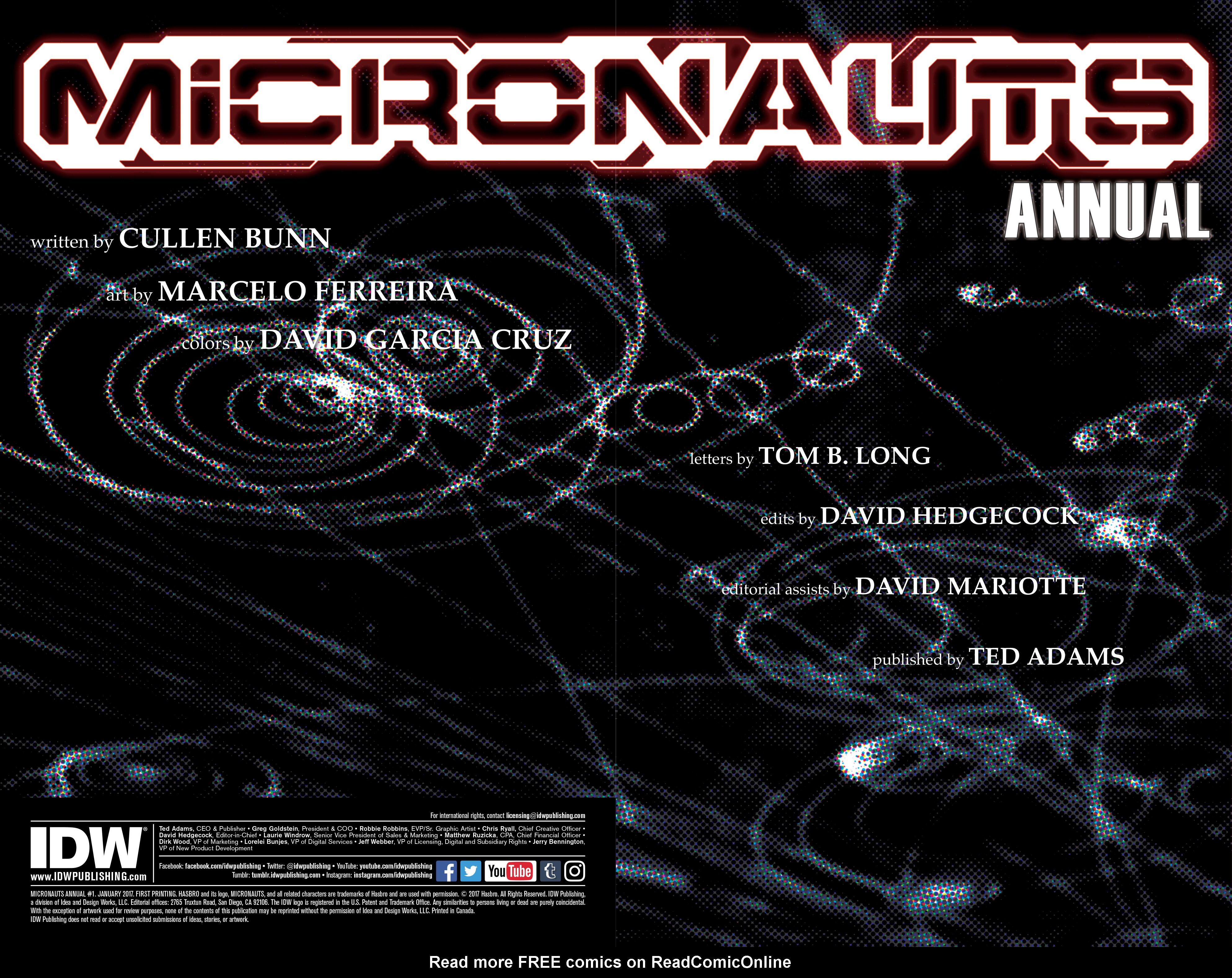 Read online Micronauts (2016) comic -  Issue # Annual 1 - 2