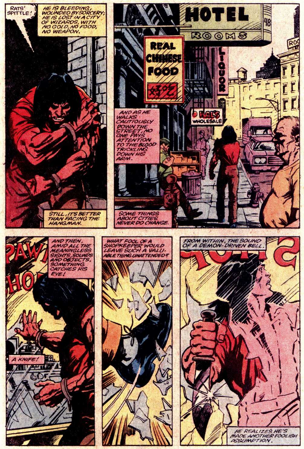 Read online What If? (1977) comic -  Issue #43 - Conan the Barbarian were stranded in the 20th century - 7