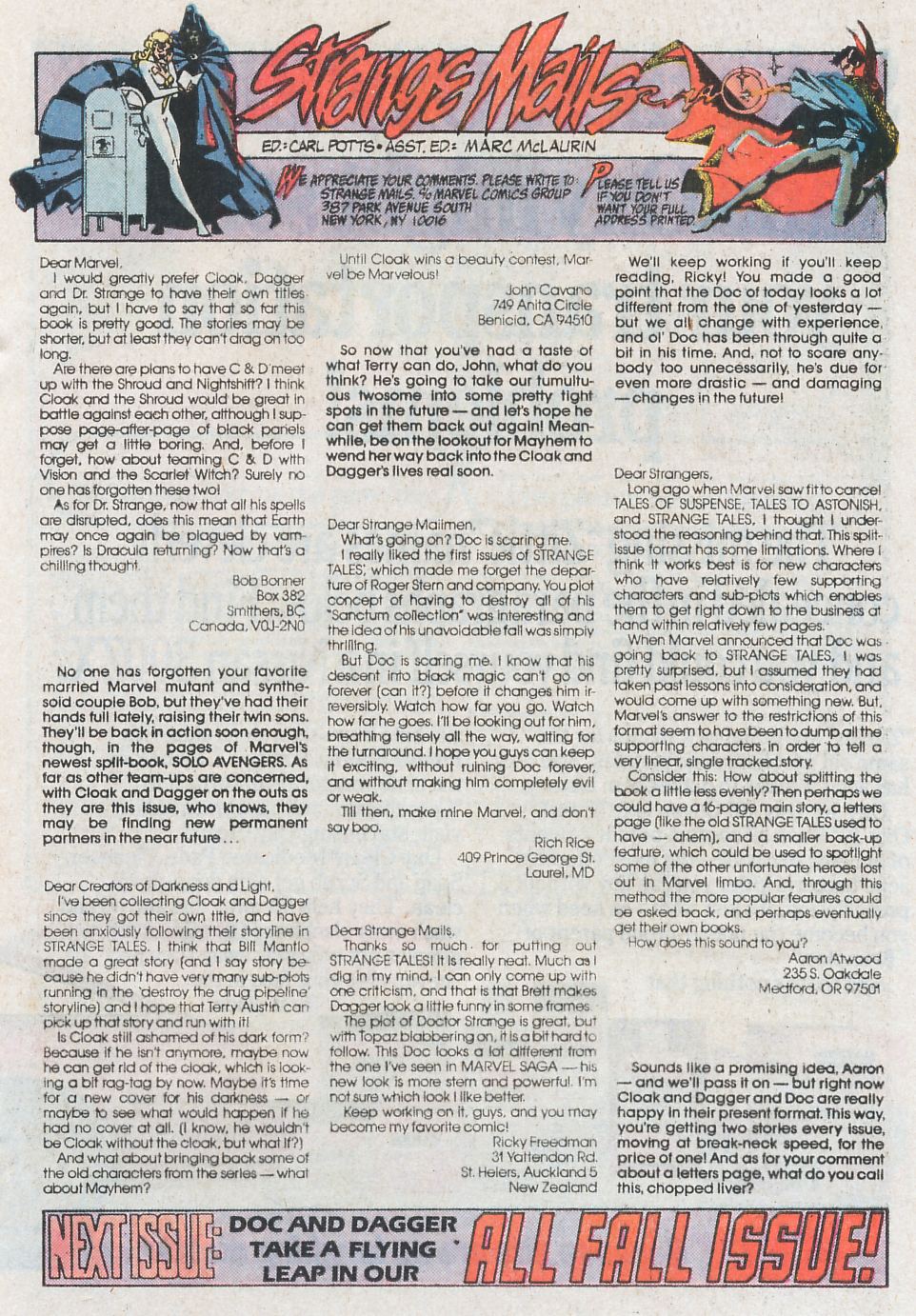 Read online Strange Tales (1987) comic -  Issue #9 - 25