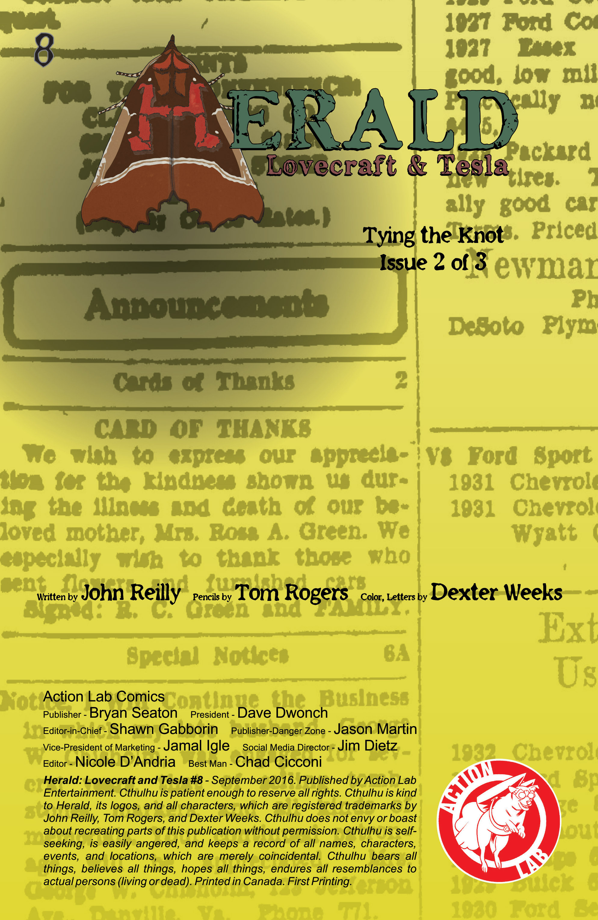 Read online Herald: Lovecraft and Tesla comic -  Issue #8 - 2