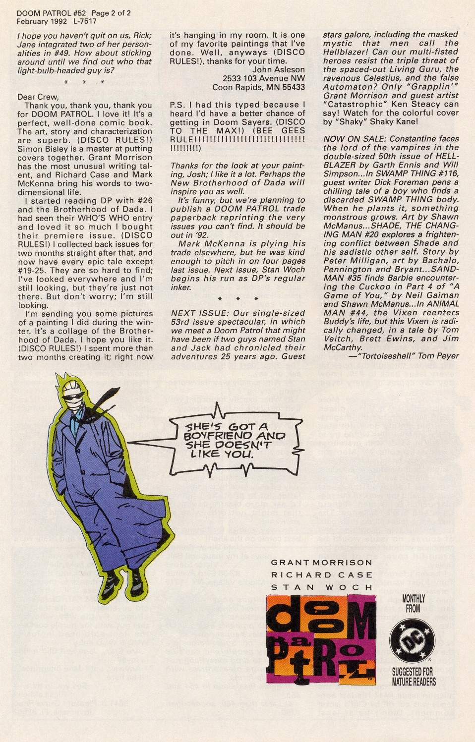 Read online Doom Patrol (1987) comic -  Issue #52 - 27