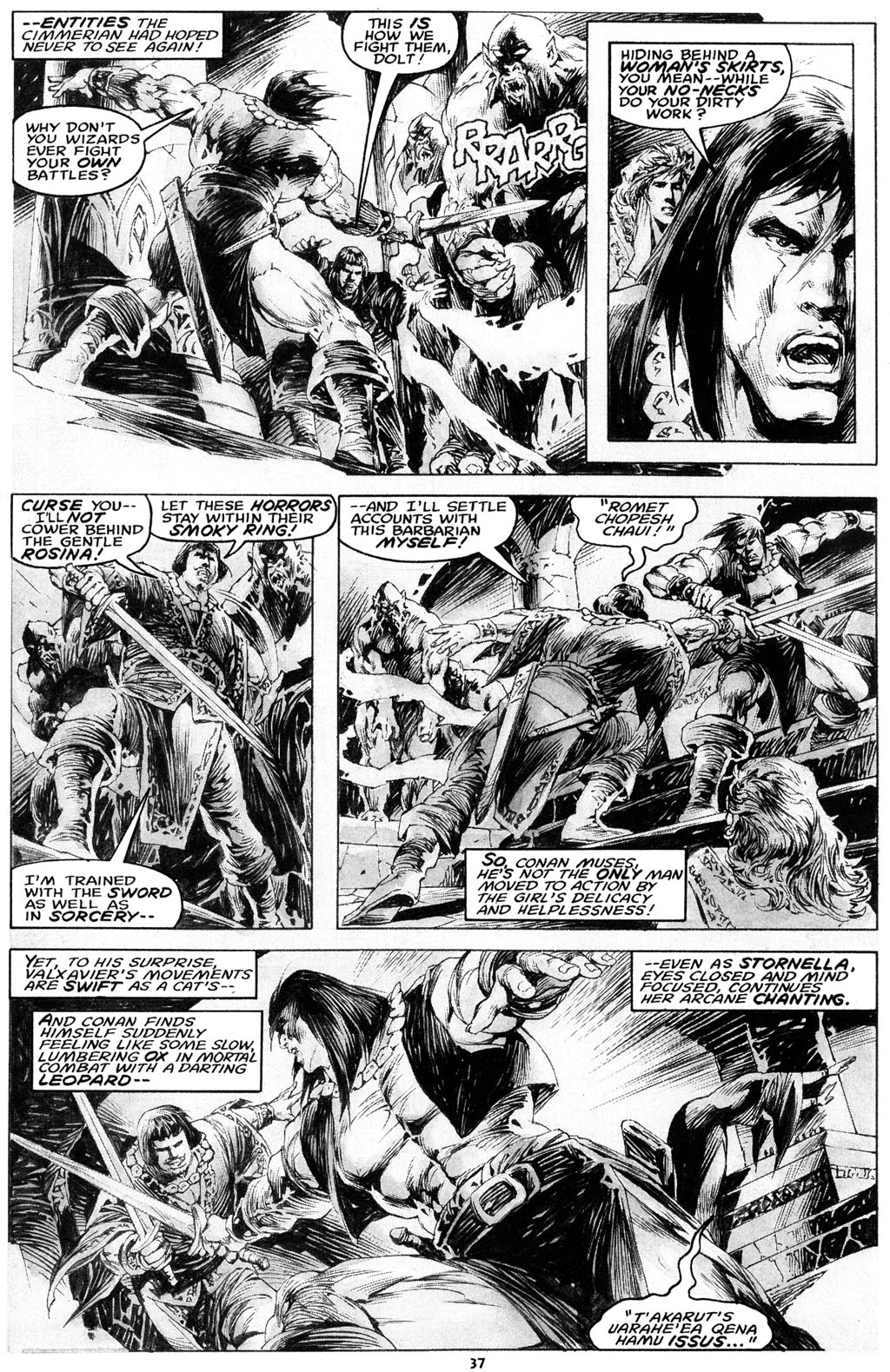 Read online The Savage Sword Of Conan comic -  Issue #216 - 39