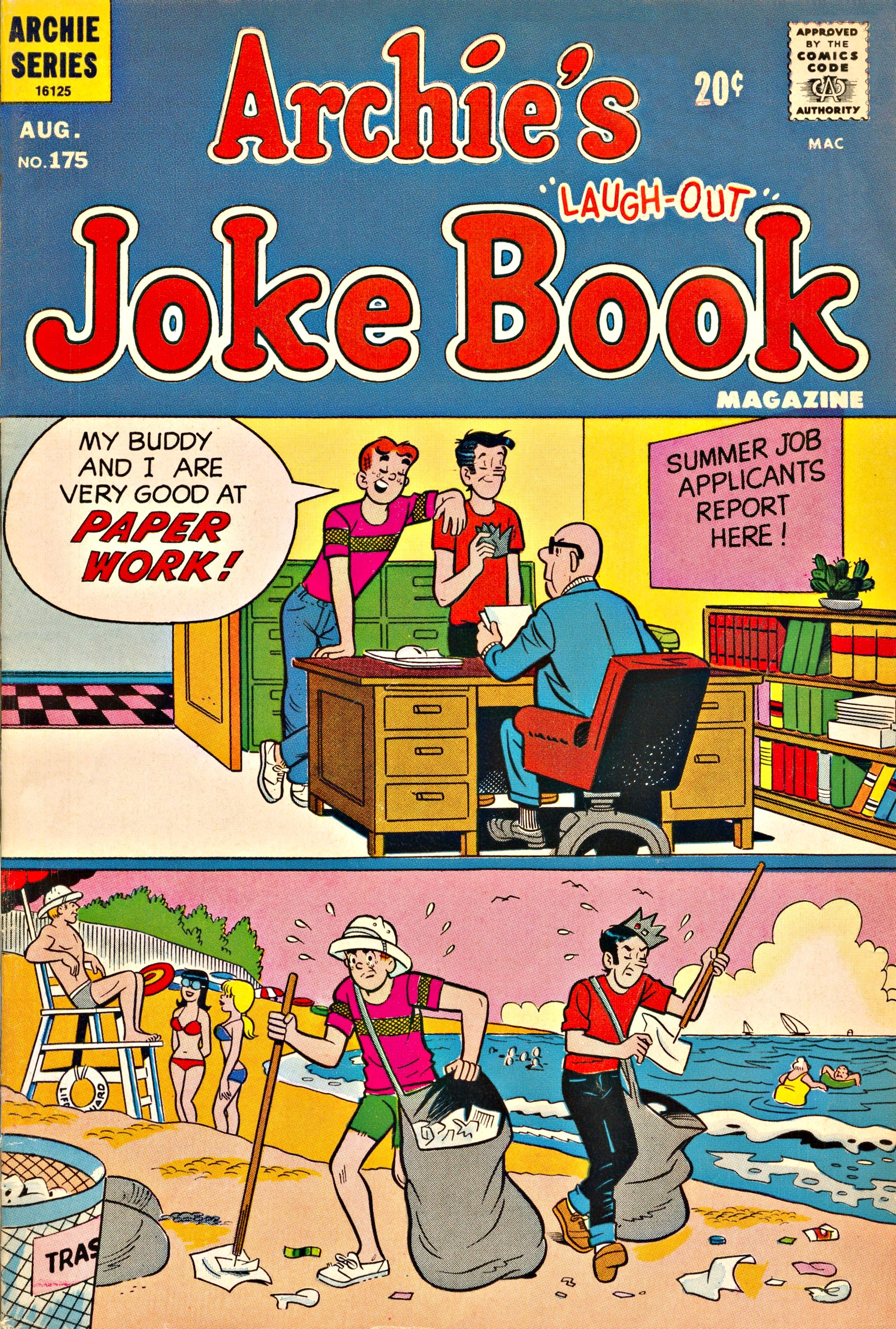Read online Archie's Joke Book Magazine comic -  Issue #175 - 1